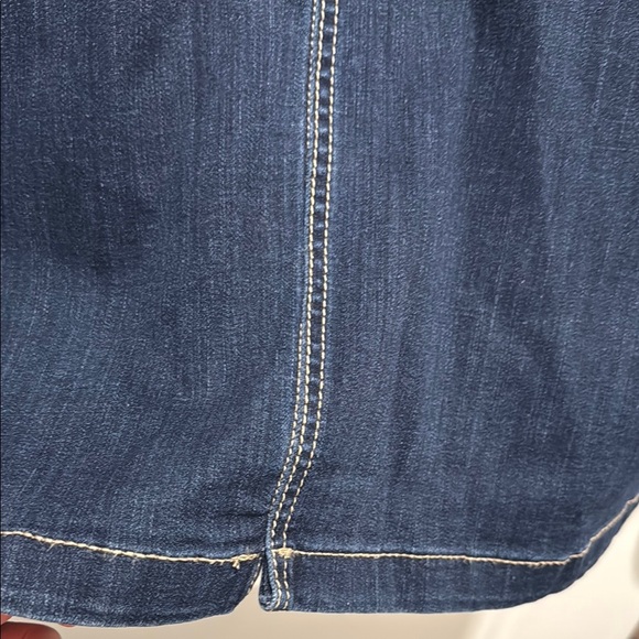 Dark Blue Denim Maxi Skirt - Picture 5 of 5